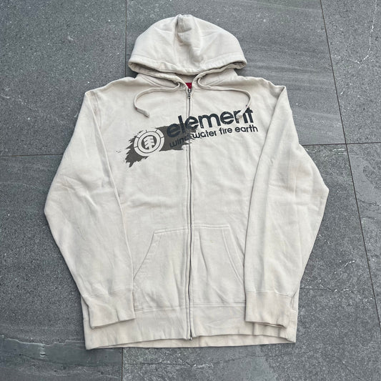 cream element hoodie - L