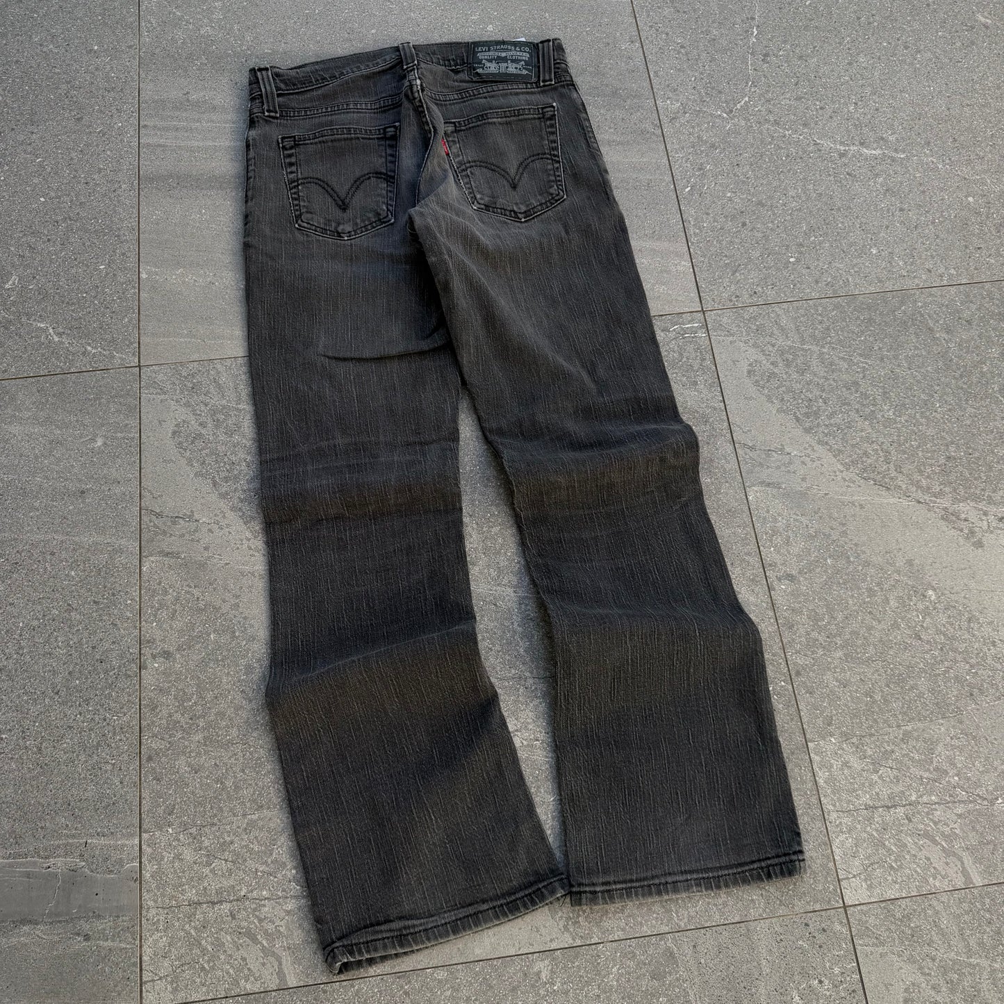 blacked out levi’s 527 - 30x30”