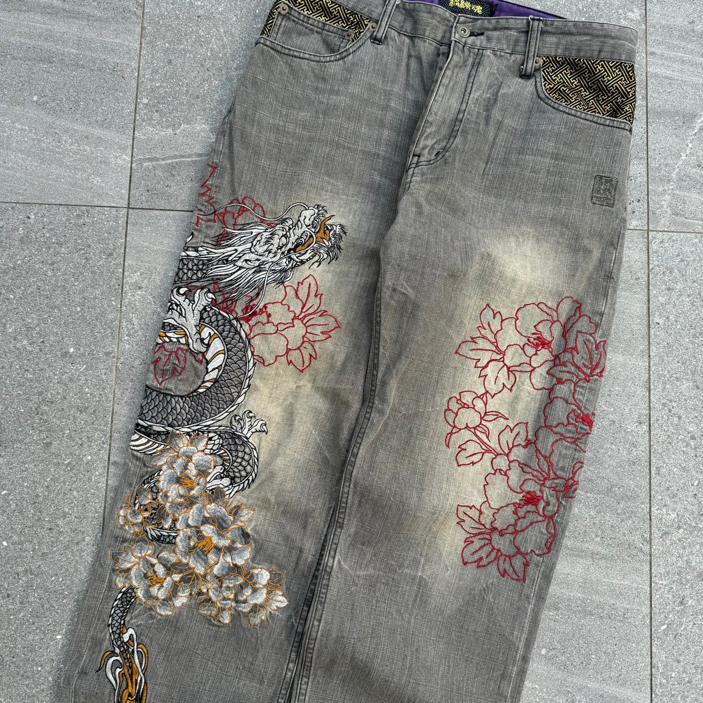 GRAIL karakuri blacklabel jeans - 34x30”