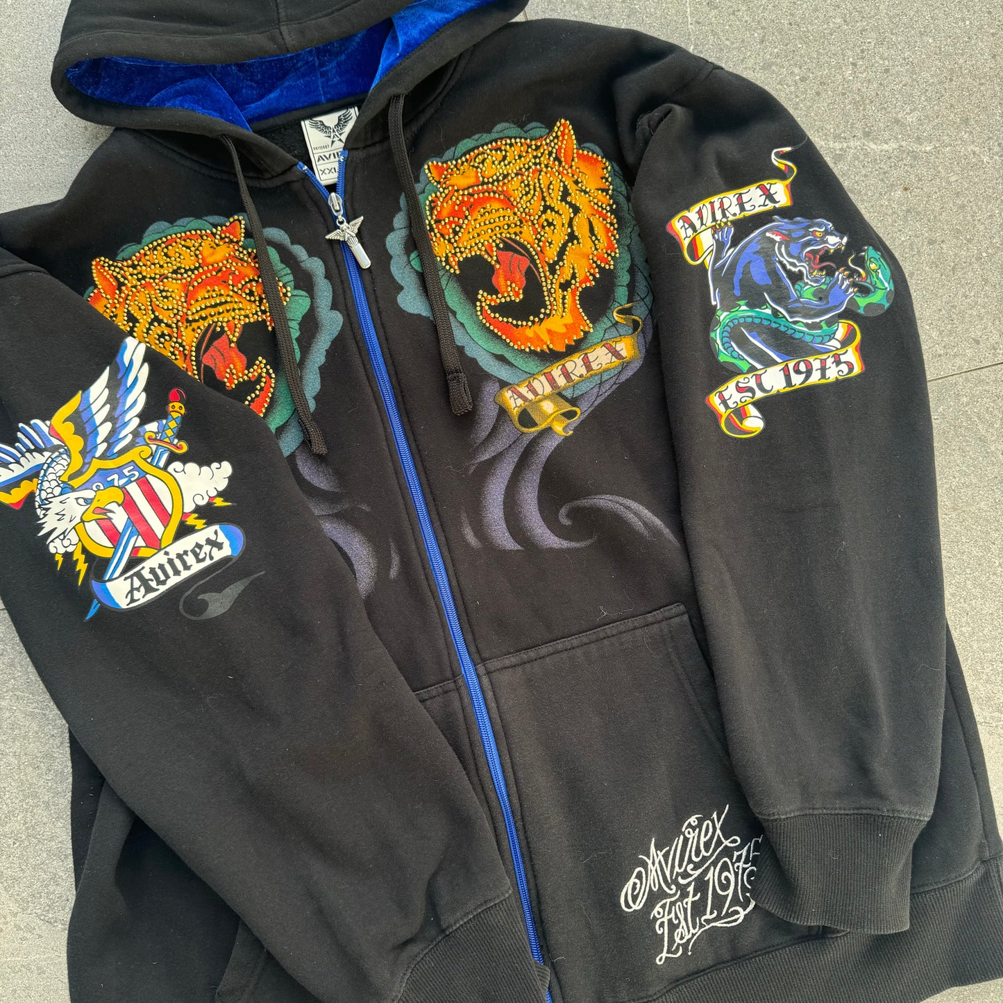 grail avirex hoodie - XL