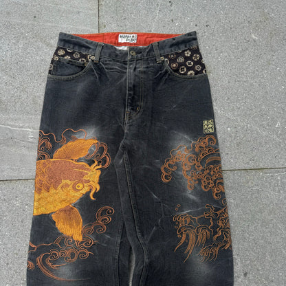 insane karakuri koi’s - 30x30”