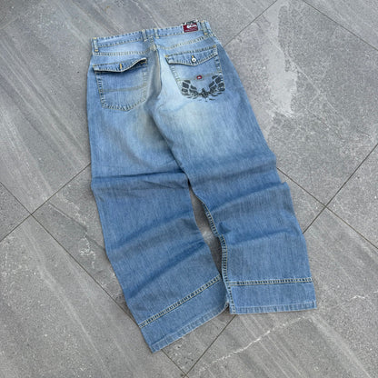 quiksilver flap pocket bootcuts - 33x32”