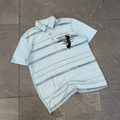 oh my volcom striped polo - M