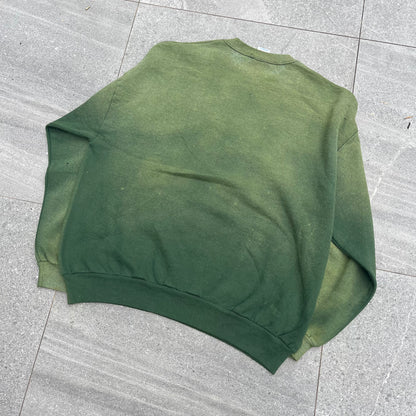 stunning emerald fade crewneck - 2XL