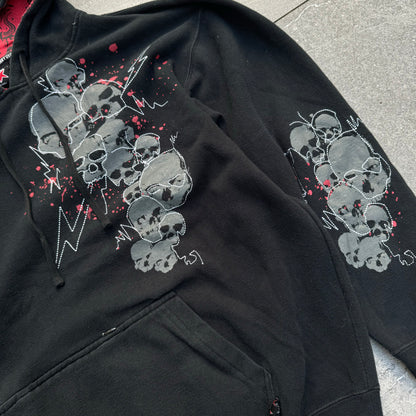 top heavy skull hoodie