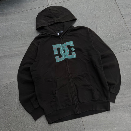 dc plaid zip - L