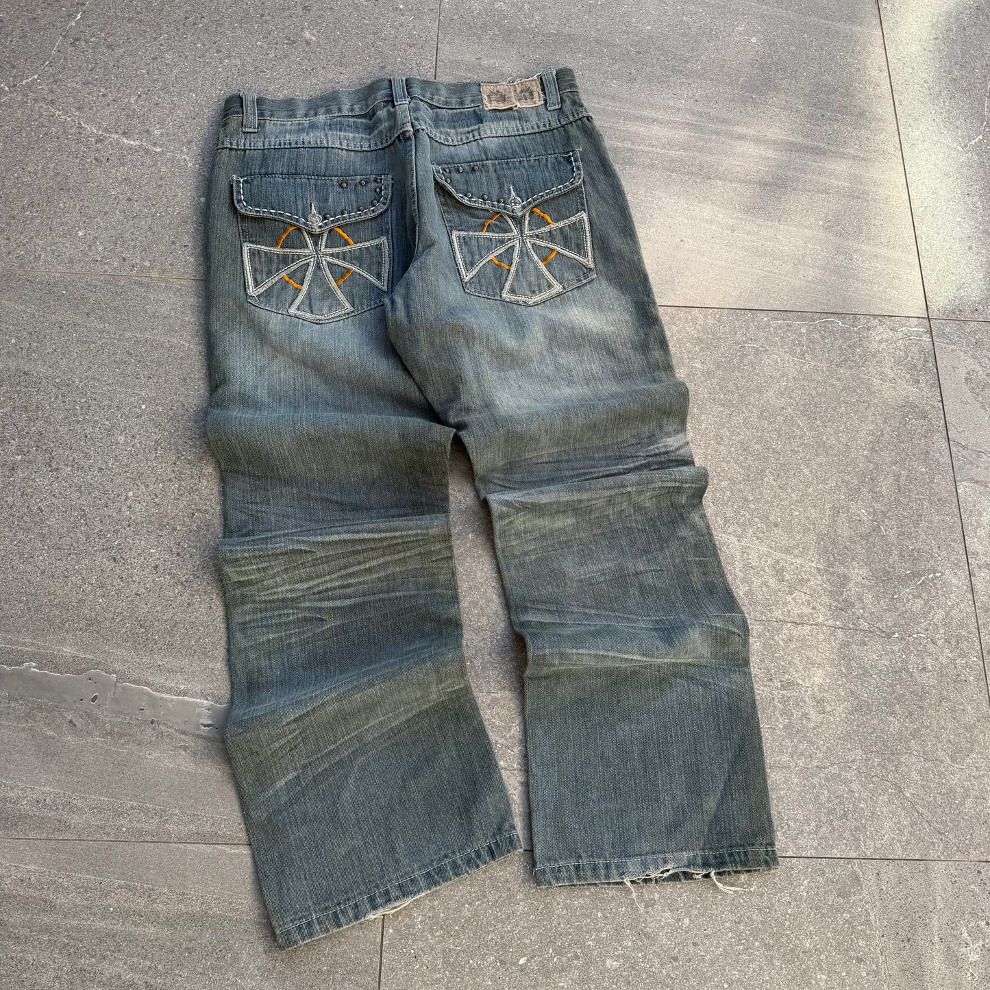 seven souls baggy bootcuts - 36x32”