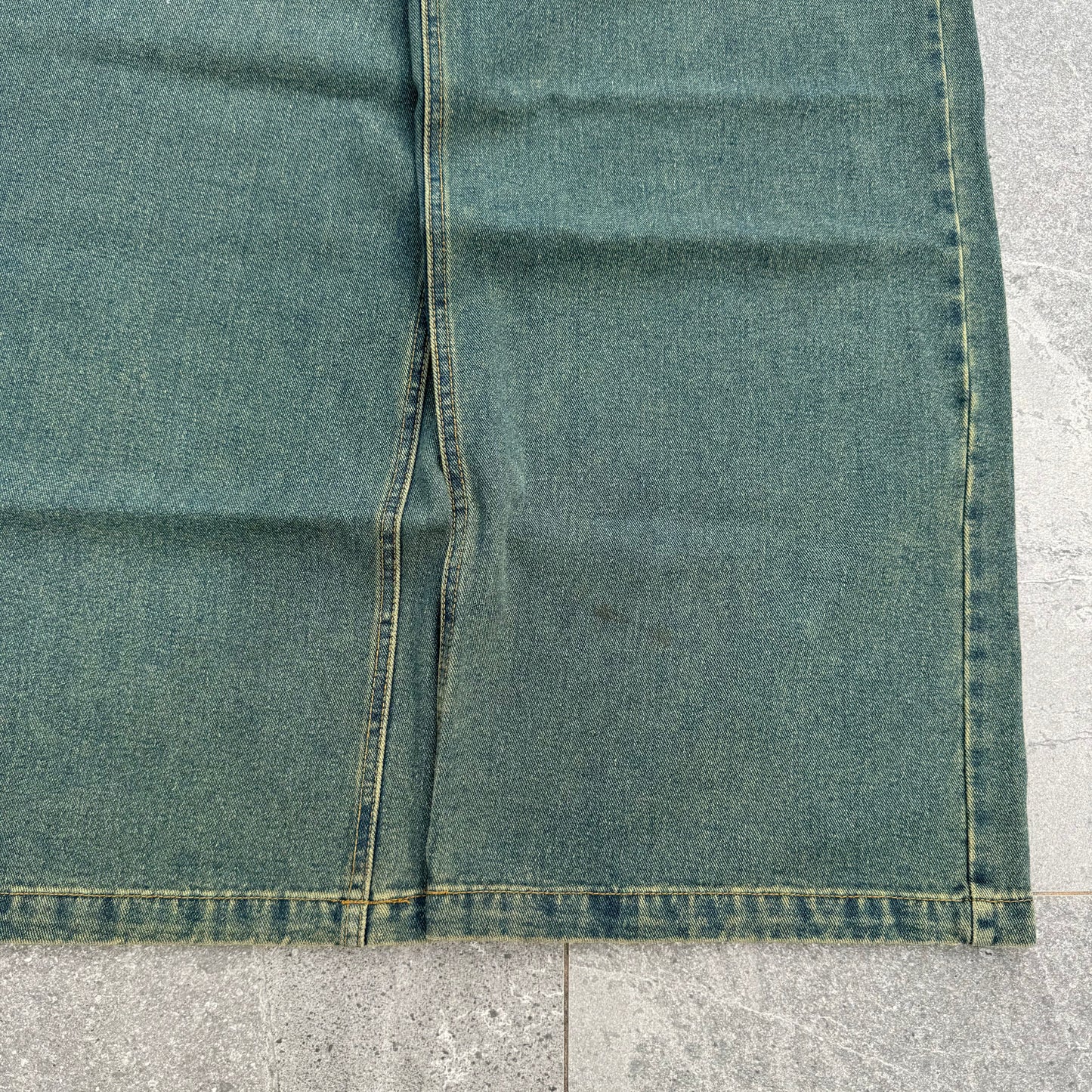 insane greenwash denim - 34x33”