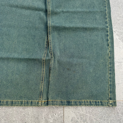insane greenwash denim - 34x33”
