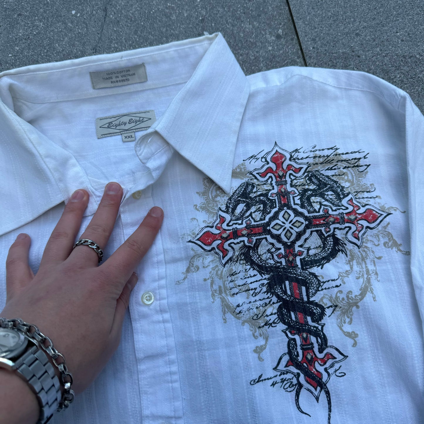 y2k button up - XXL
