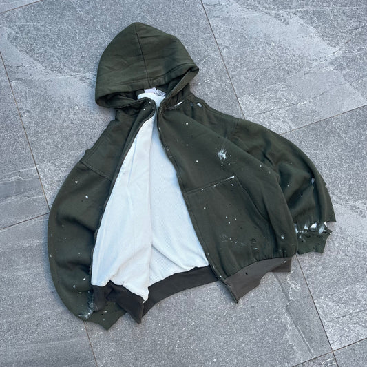 thermal lined 90s hoodie - M
