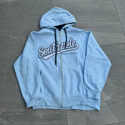 beautiful baby blue southpole hoodie - L