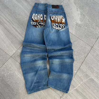 ecko embroidered backhits - 27x30”