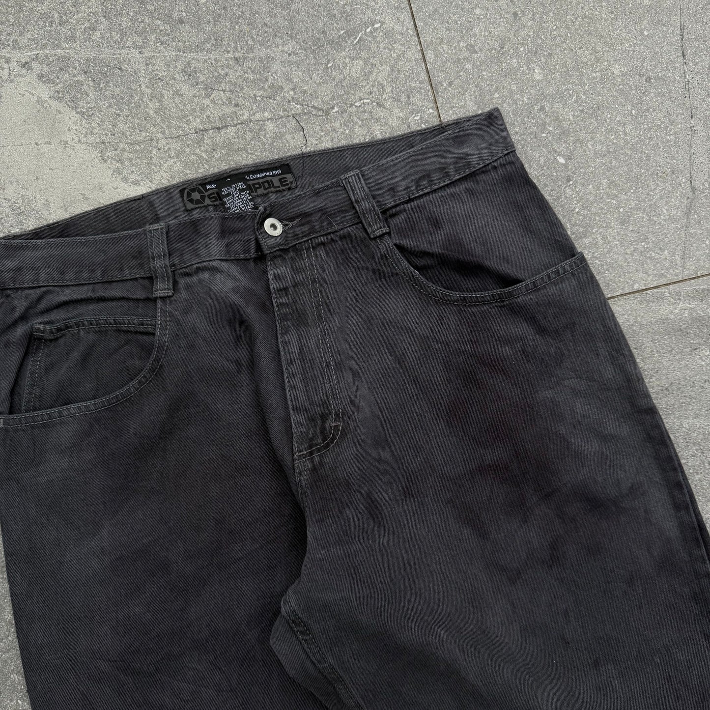 lowkey purple washed southpole jeans - 36x32”