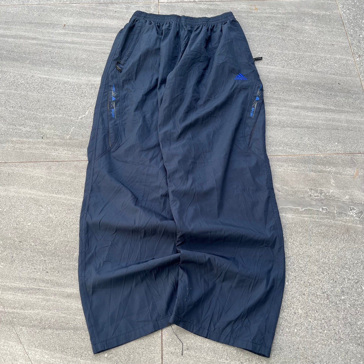 navy adidas sport trackpant - 32”
