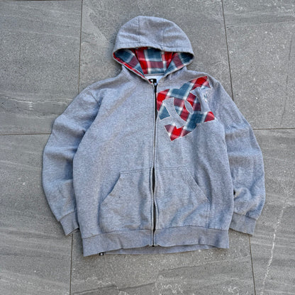plaid 2 tone DC hoodie 🤤 size L