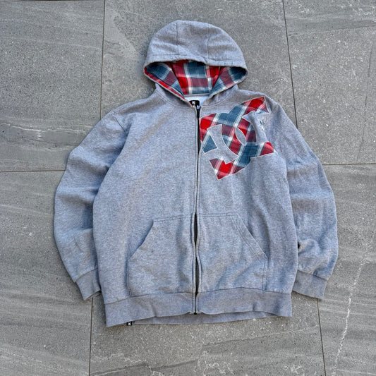 plaid 2 tone DC hoodie 🤤 size L