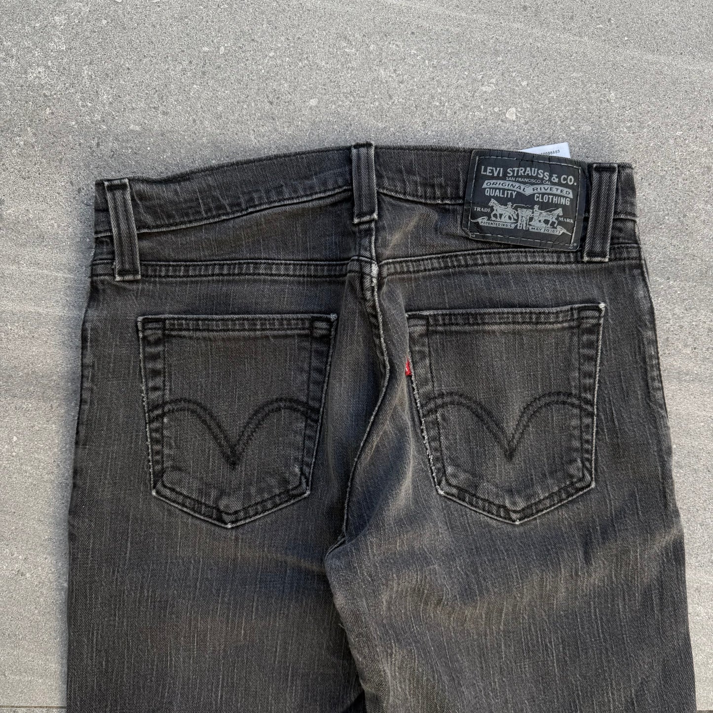 blacked out levi’s 527 - 30x30”