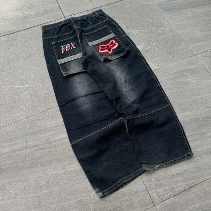 00s bootleg fox jeans (insanely hard) 33x30”