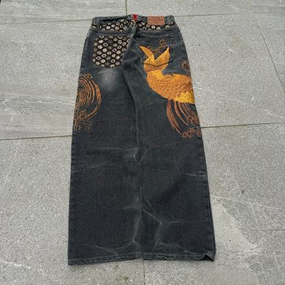 insane karakuri koi’s - 30x30”