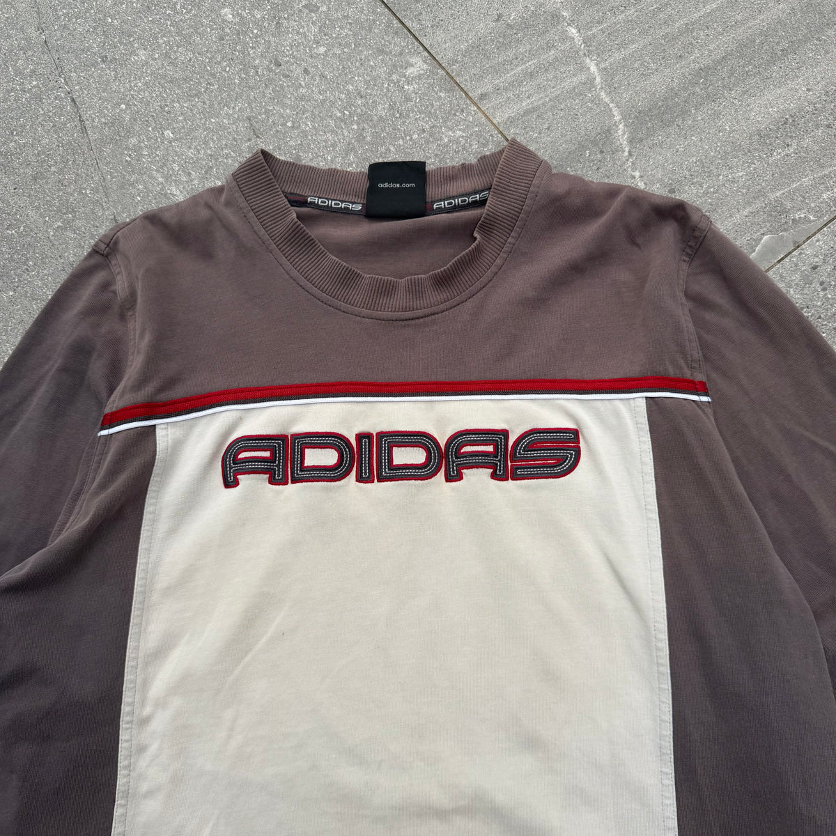 2000s adidas panelled shirt - M