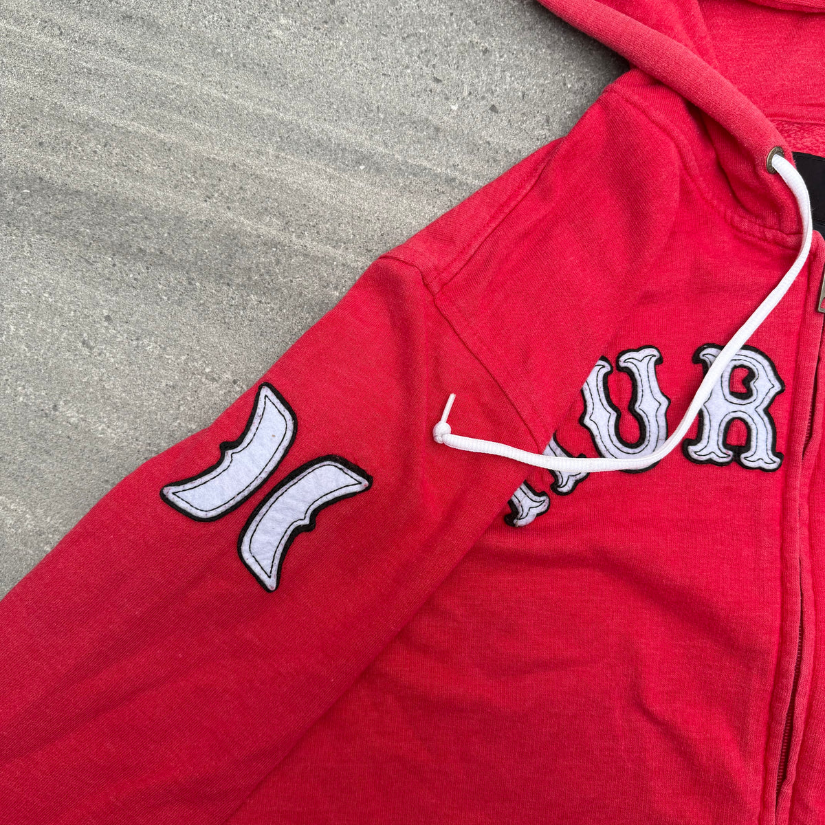 og embroidered hurley hoodie - M