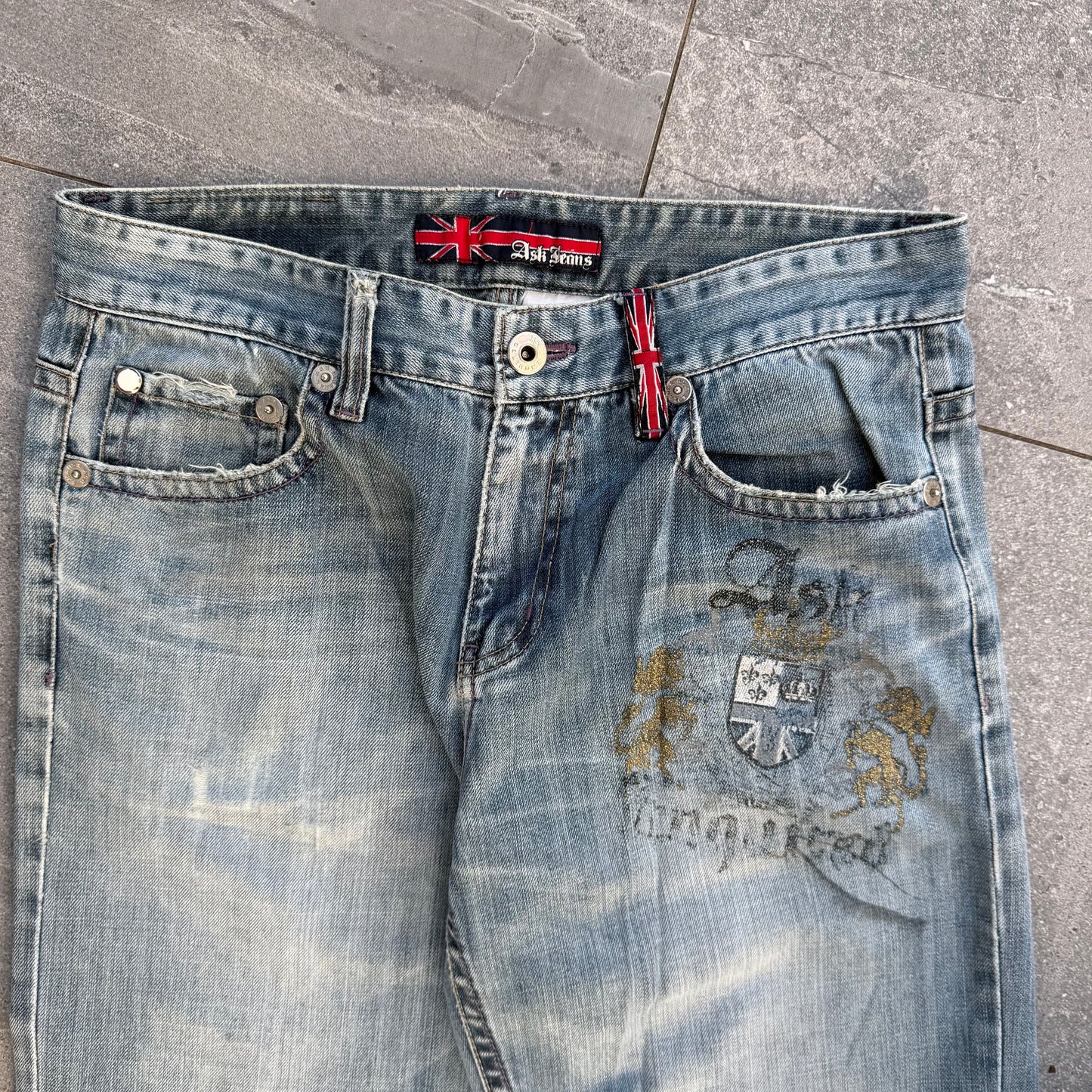 ask union jack bootcuts (so hard) - 32x33”