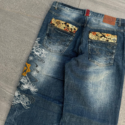 HARD KARAKURI JEANS OMGEEEE - 36x28” (40” outseam)