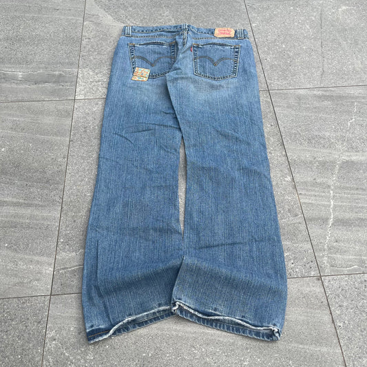 patchwork levi slouch bootcuts - 34x32”