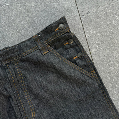 SEXXXXY raw denim spec SOHK jeans - 34x33”