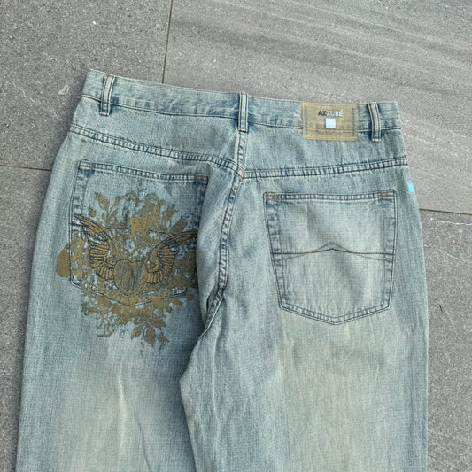 gorgeous azure jeans - 34x33”