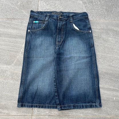 insane dark wash southpole jorts - 30x14”