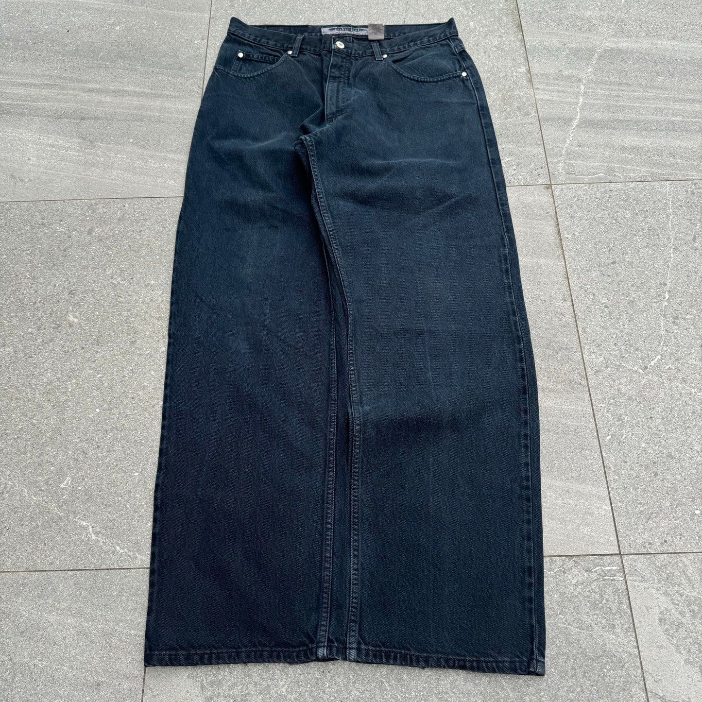 anchor blue ‘wide leg’ jeans - 34x33”