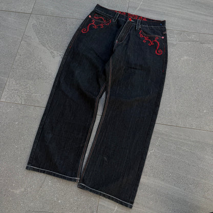 i came all over these. insane gaoj embroidered jeans - 36x30”