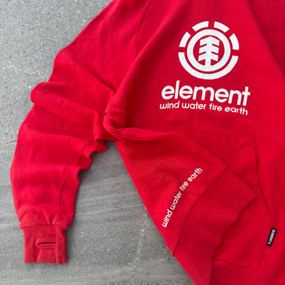 plaid lined element hoodie - L