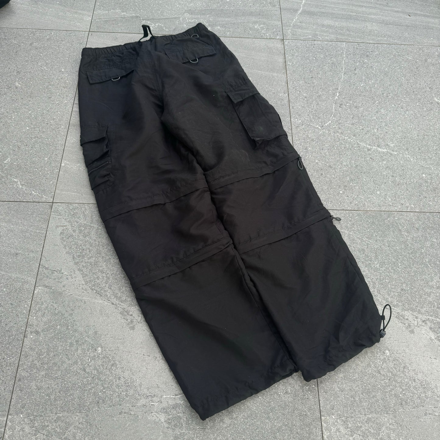 grail airwalk double zip off track pants 34x31”