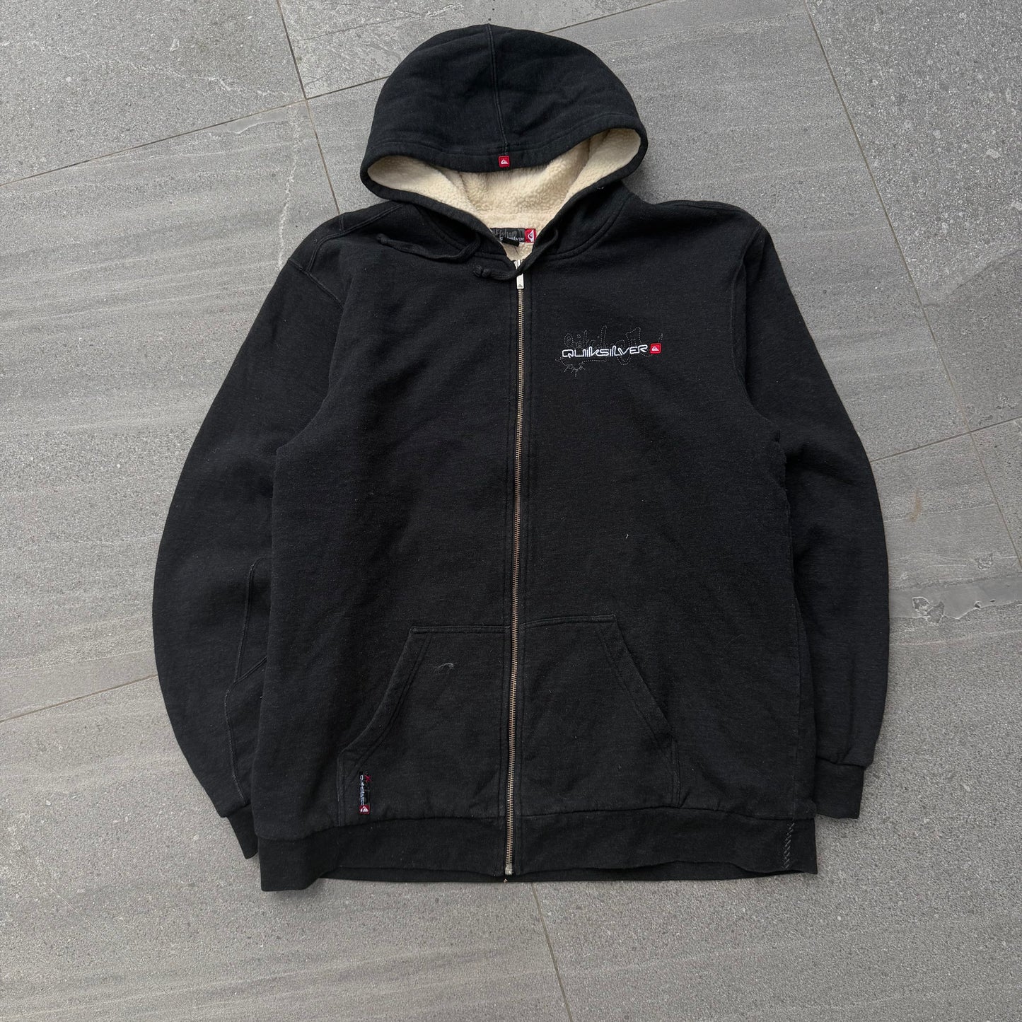 sherpa lined quiksilver zip - XL