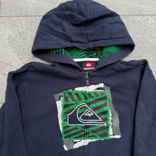 y2k quiksilver zip - S