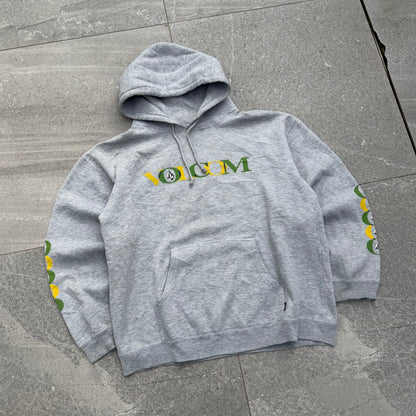 90s volcom tri hit hoodie - M