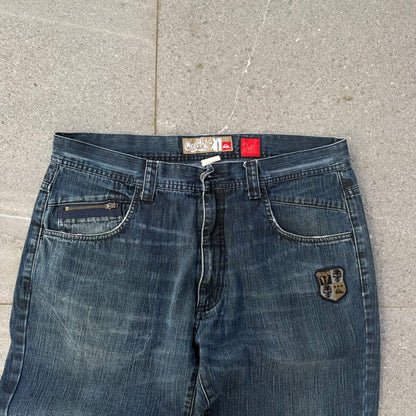 quiksilver patchwork bootcuts - 34x33”