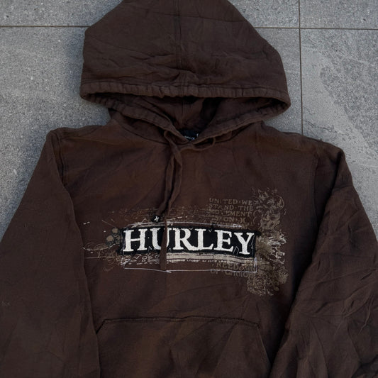 oak brown hurley hoodie - S