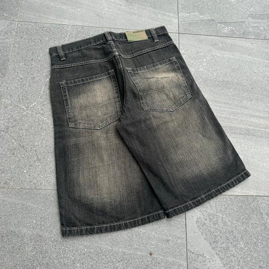 actually beautiful sand fade jorts - 34x13”