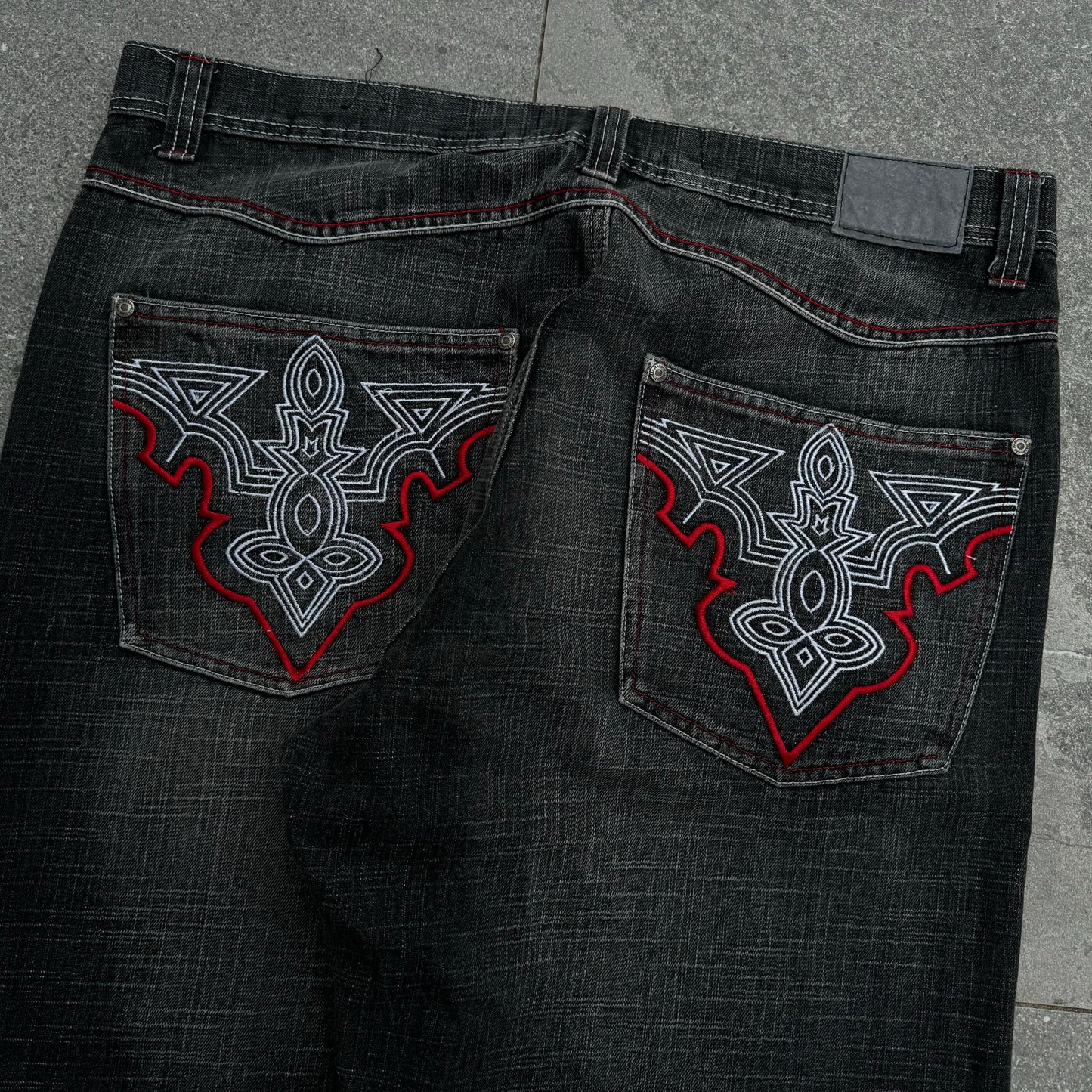 wild exa black fade jeans - 40x33”