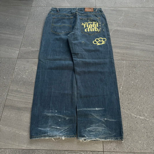 fight club jeans wtf where is my mind oooooooh - 36x32”
