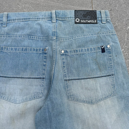 insanely beautiful southpole wash jorts - 34x13.5”