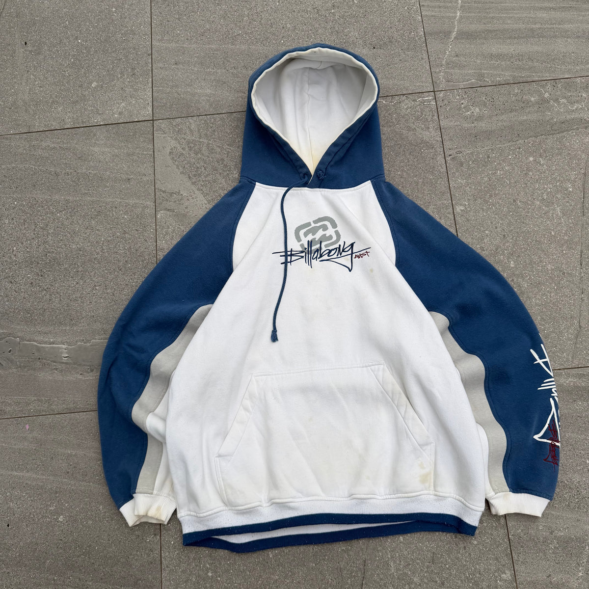 grail tri tone billabong hoodie - XL