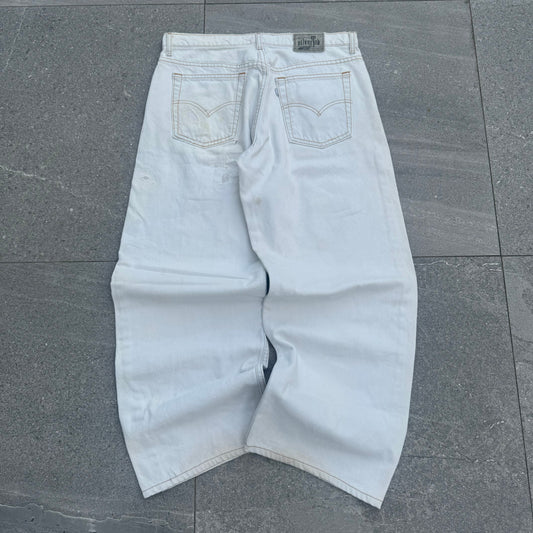 GRAAAAAIL LEVIS SILVERTAB WIDELEGS ****so rare**** 34x30”