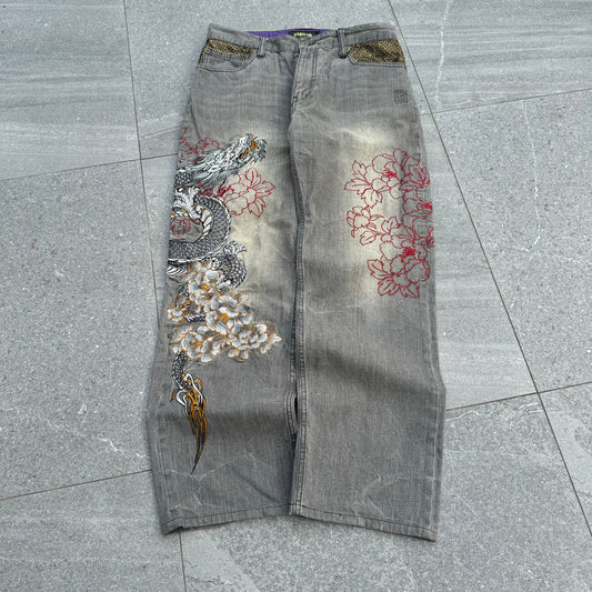 GRAIL karakuri blacklabel jeans - 34x30”