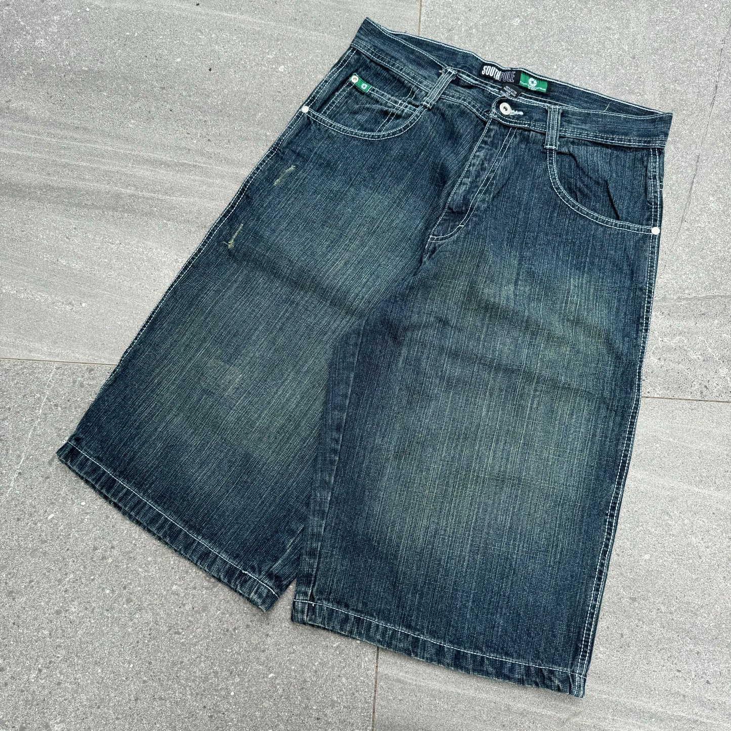 insane green wash jorts - 33@