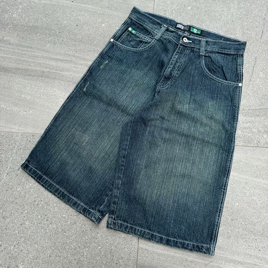 insane green wash jorts - 33@